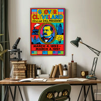 Grover Cleveland Pop Art Historical Presidential Poster
