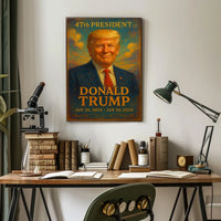 Donald Trump Visionary Painterly Hue Collector Poster