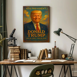 Donald Trump Visionary Painterly Hue Collector Poster
