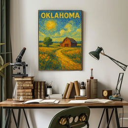 Oklahoma Landscape Scenic Poster