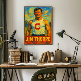 Jim Thorpe Athletic Icon Poster