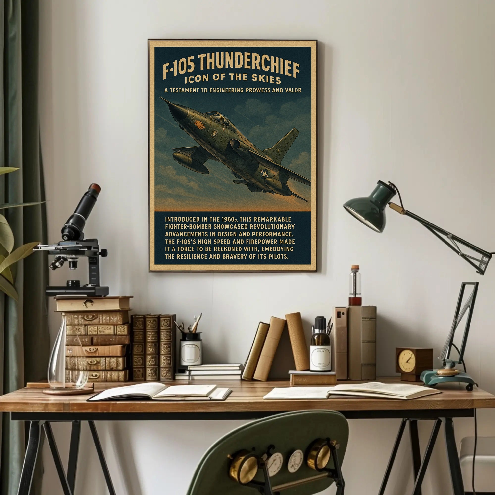 F-105 Thunderchief Icon of the Skies Poster PosterGoat