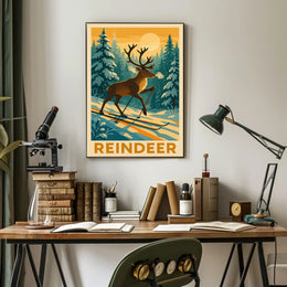 Reindeer Adventure Poster