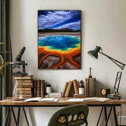 Yellowstone Vivid Colors Travel Poster Print