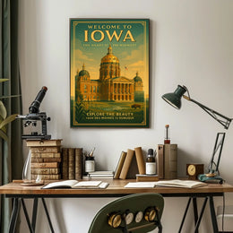 Welcome to Iowa The Heart of the Midwest Poster