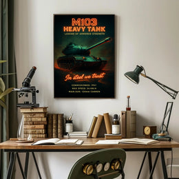 M103 Heavy Tank Legend of Armored Strength Poster PosterGoat