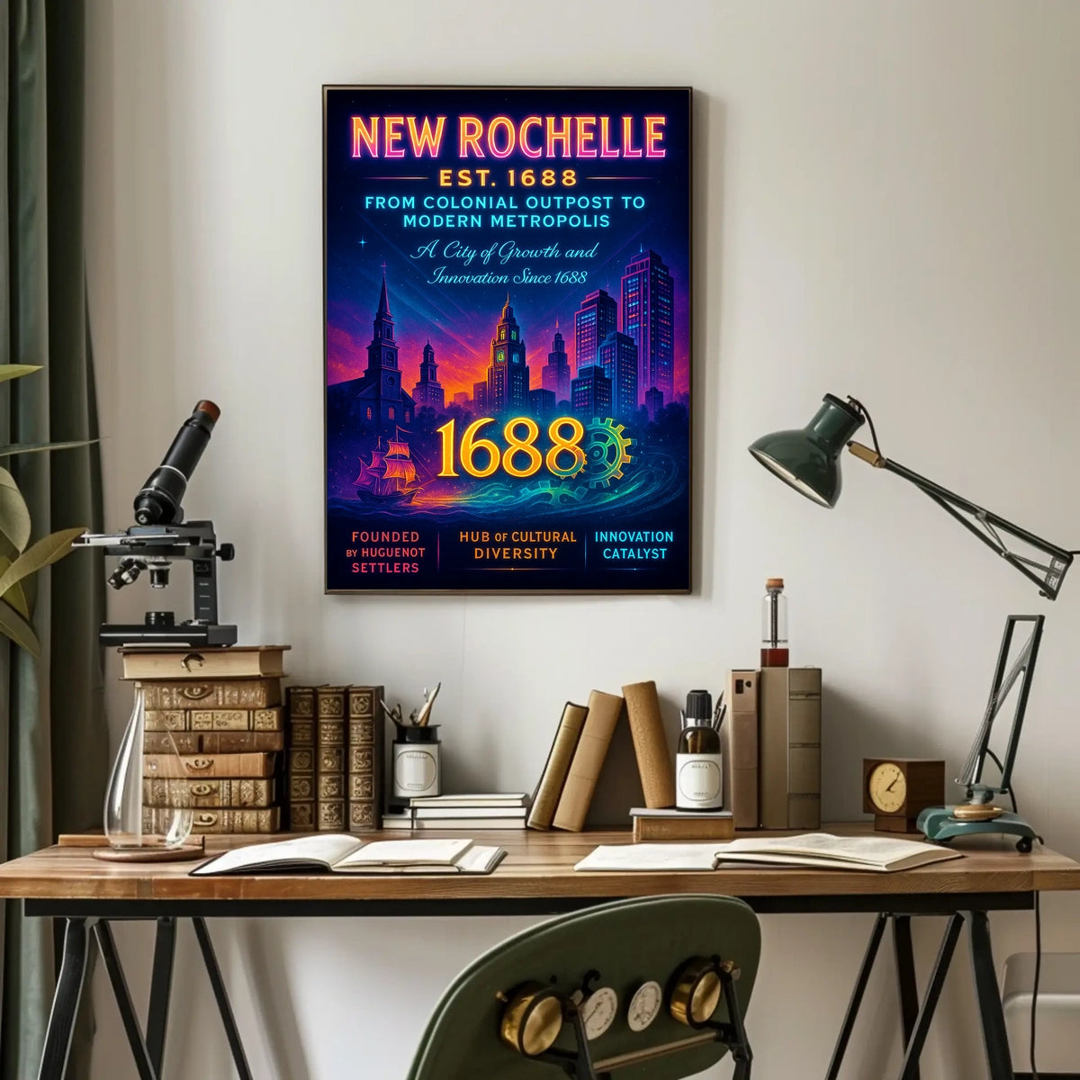 New Rochelle From Colonial Outpost to Modern Metropolis Poster