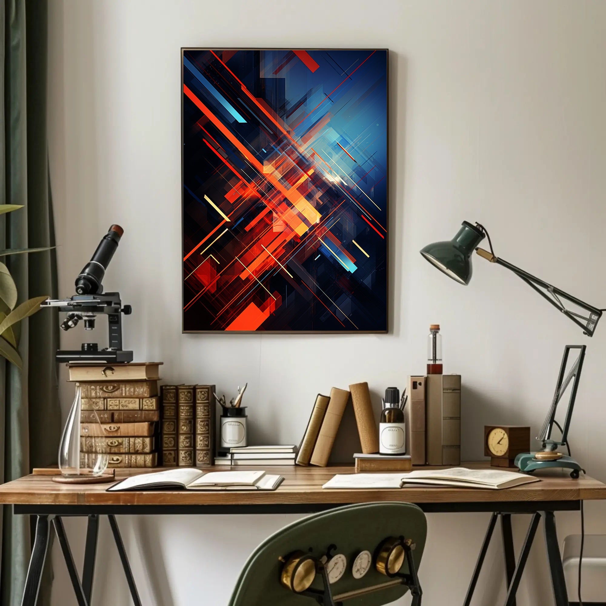 Dynamic Abstract Composition Abstract Poster PosterGoat