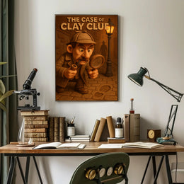 The Case of Clay Clue Art Print Decor PosterGoat