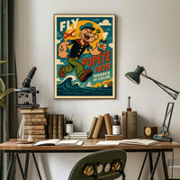 Popeye Vintage Poster Print 1929 Wander In Color