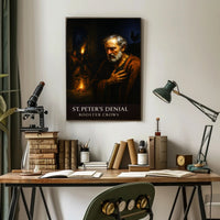 St. Peter’s Denial Rooster Crows Poster PosterGoat