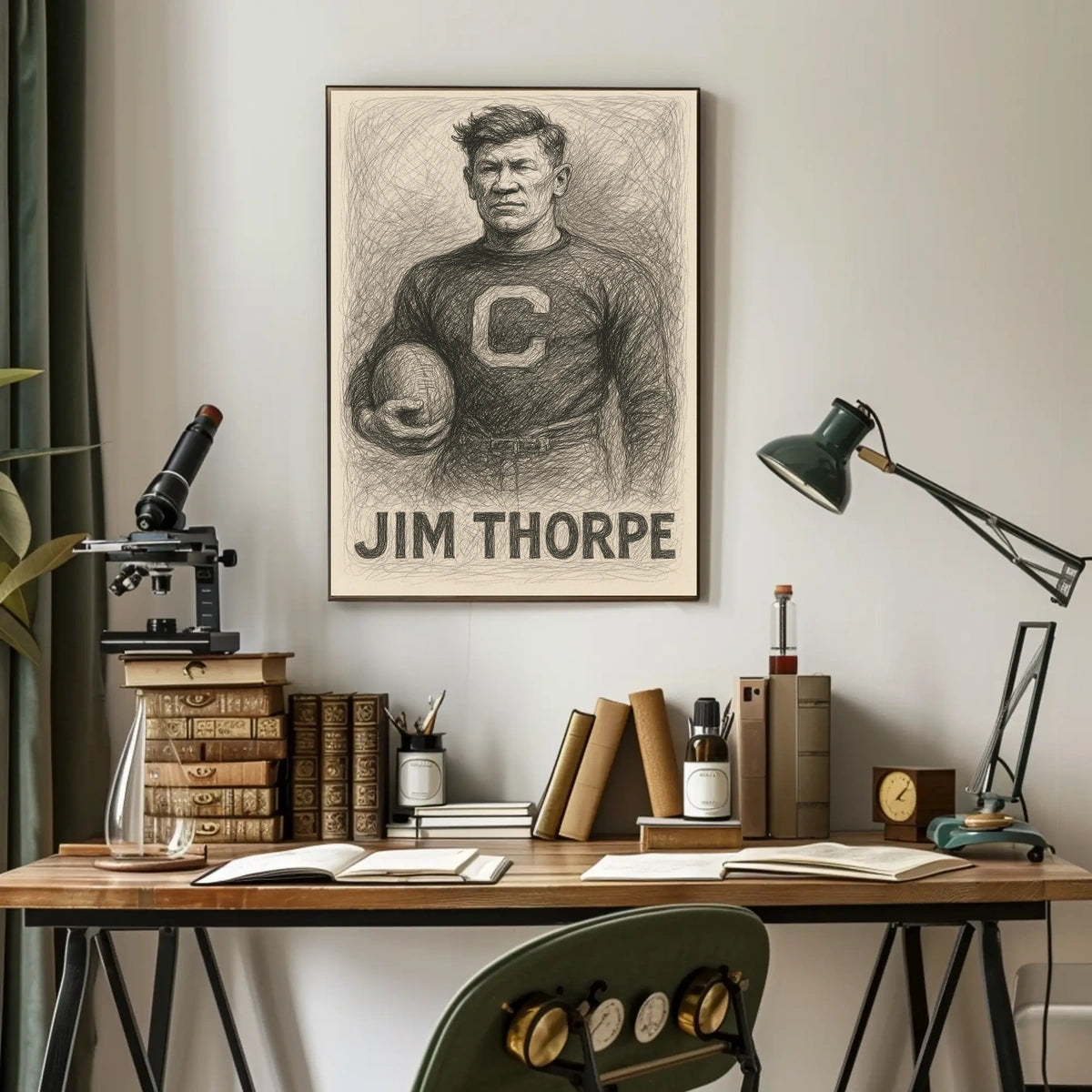 Jim Thorpe Athletic Legend Poster