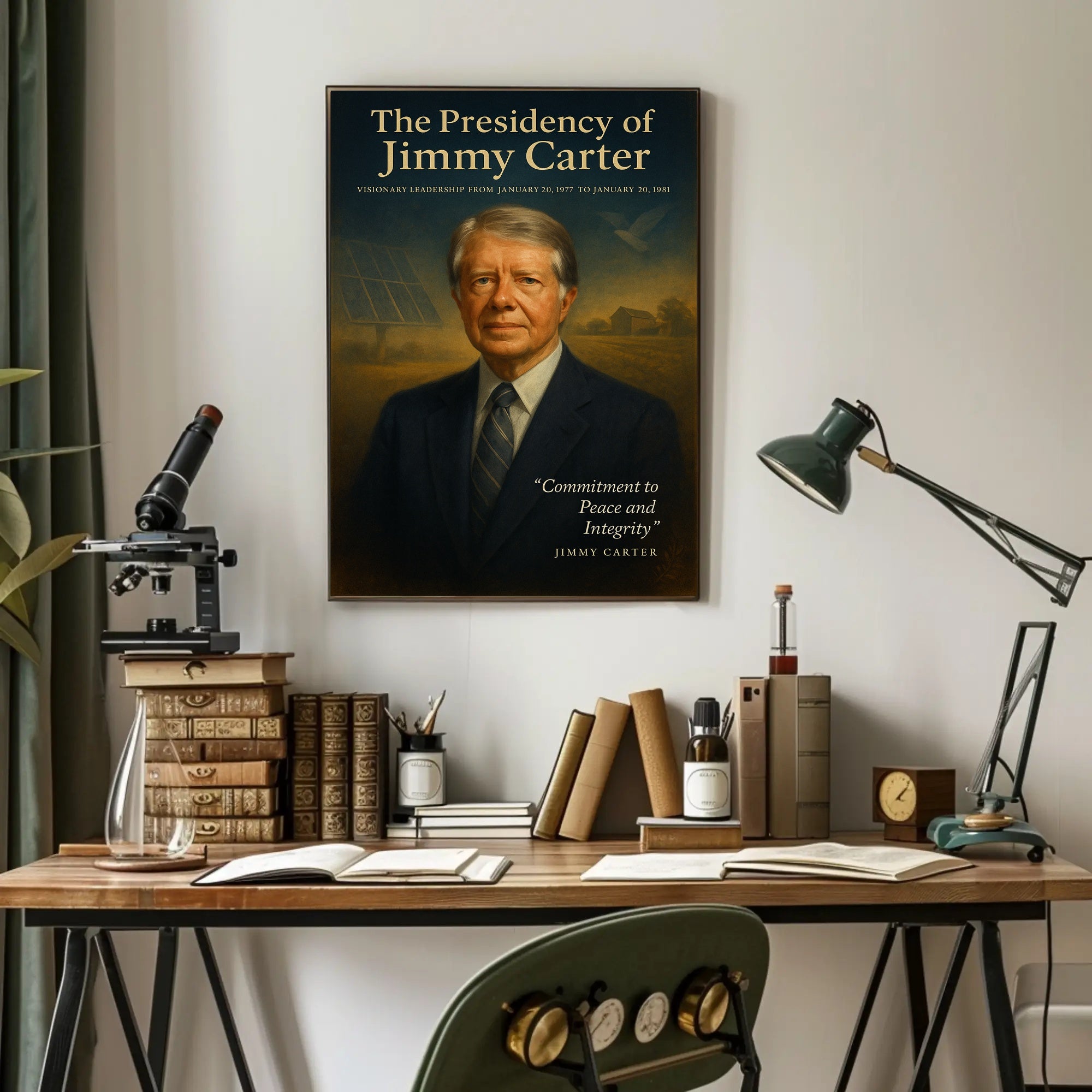 Jimmy Carter Visionary Leadership Poster
