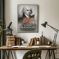 James Madison 4th President of the United States Reflections Poster