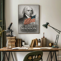 James Madison 4th President of the United States Reflections Poster