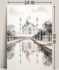 Timeless Beauty Of The Taj Mahal Poster
