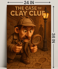 The Case of Clay Clue Art Print Decor PosterGoat