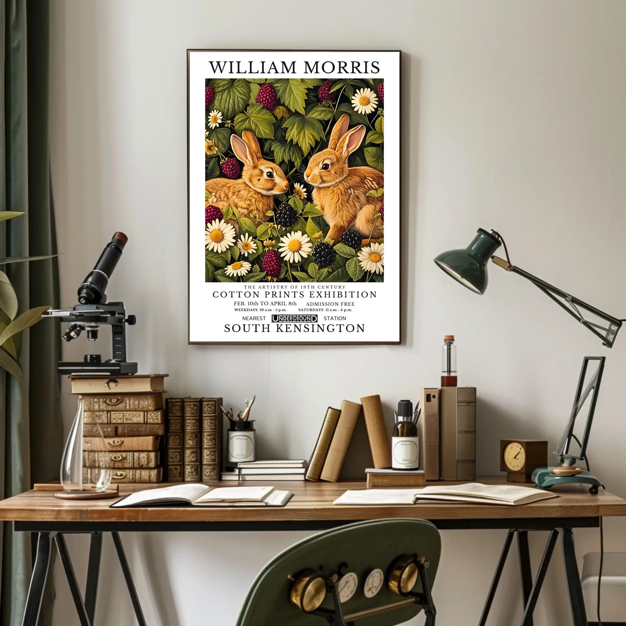 William Morris Nature-Illustrated Vintage Artistic Poster