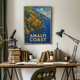 Amalfi Coast Impression Poster Wall Art 18x24 Home Decor