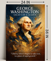 George Washington Legacy of a Leader Poster PosterGoat