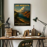 Lake Meredith Reservoir Recreation Poster