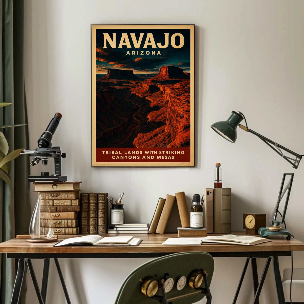 Navajo Arizona Tribal Lands Poster