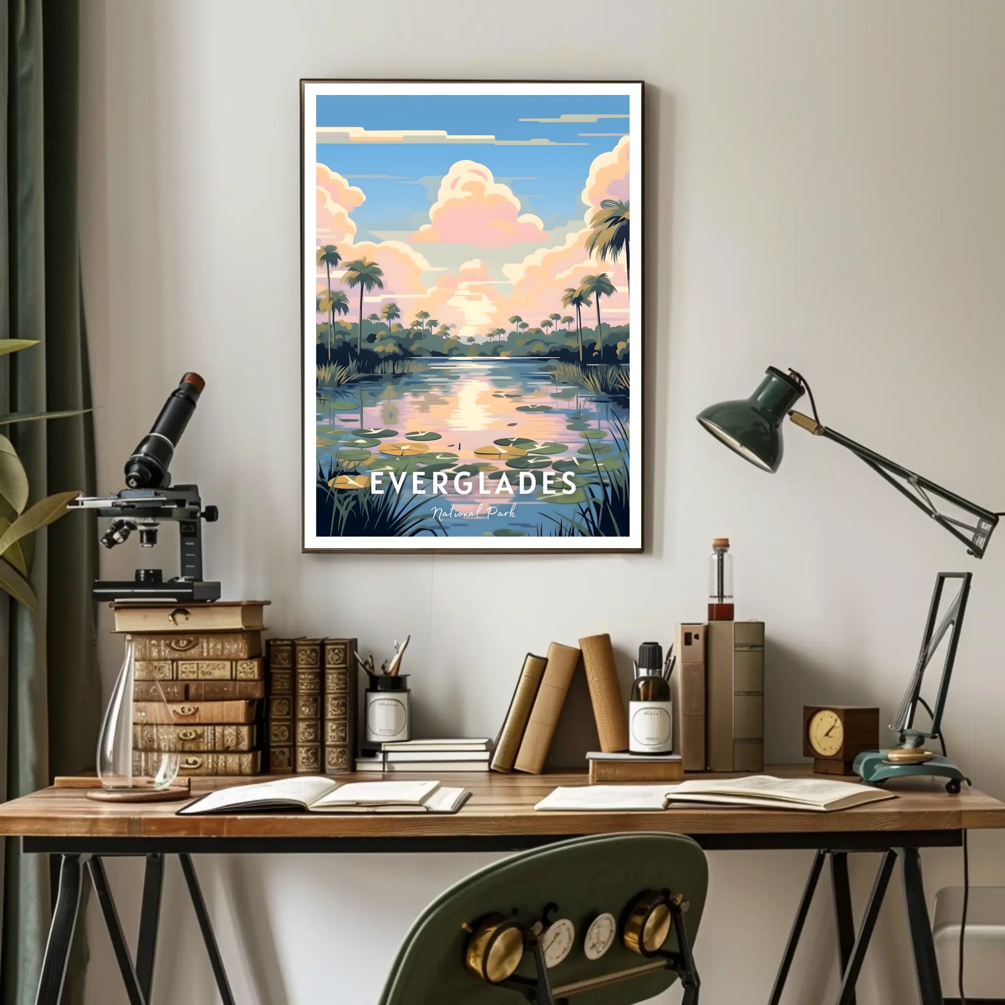 Everglades National Park Vintage Travel Poster Print