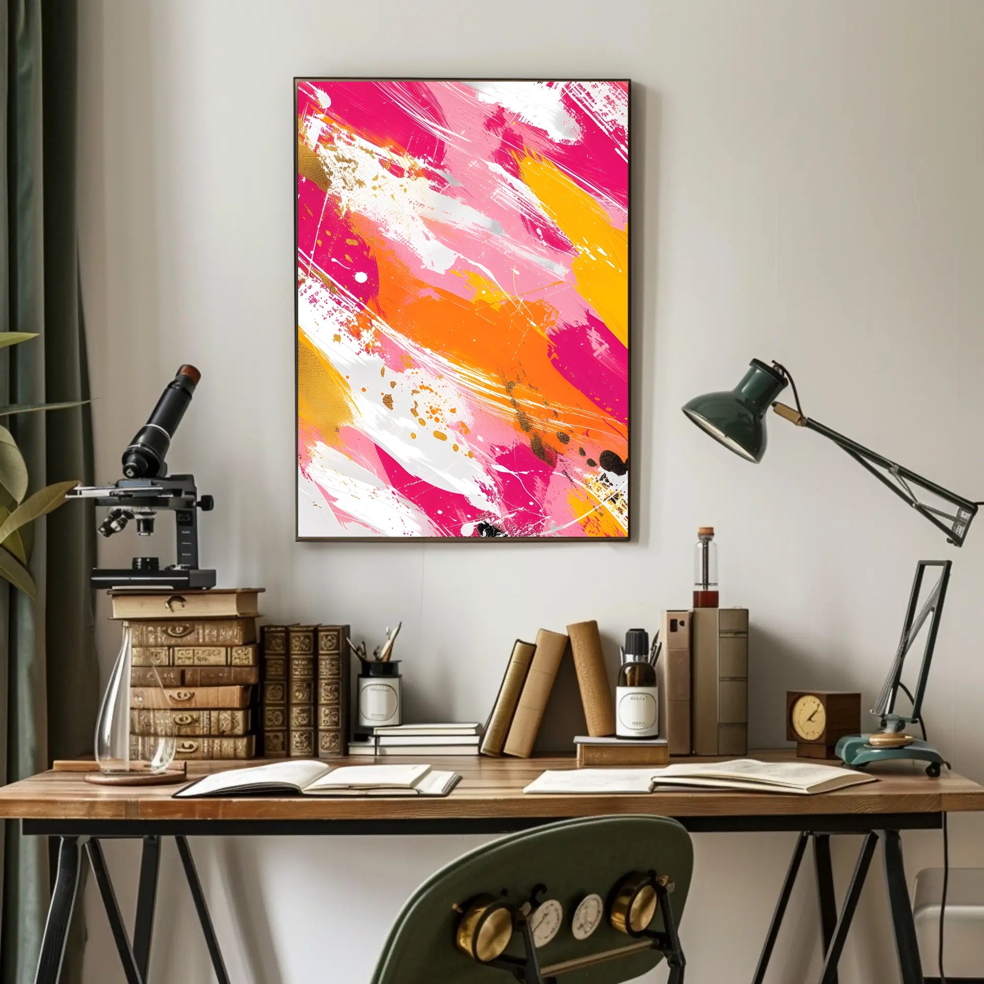 Vibrant Abstract Expressionist Art Print - Artistic Poster PosterGoat