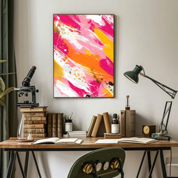 Vibrant Abstract Expressionist Art Print - Artistic Poster PosterGoat