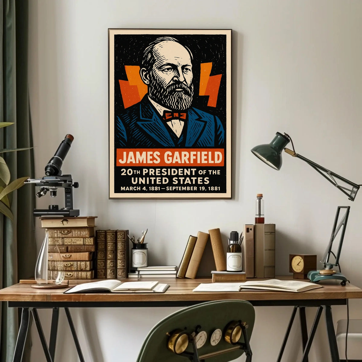 James Garfield 20th President Poster