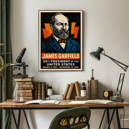 James Garfield 20th President Poster