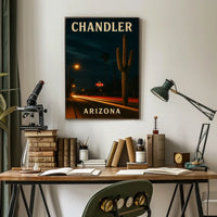 Chandler Arizona Travel Photography Realism Southwestern Desert City Vibe Wanderlust Poster