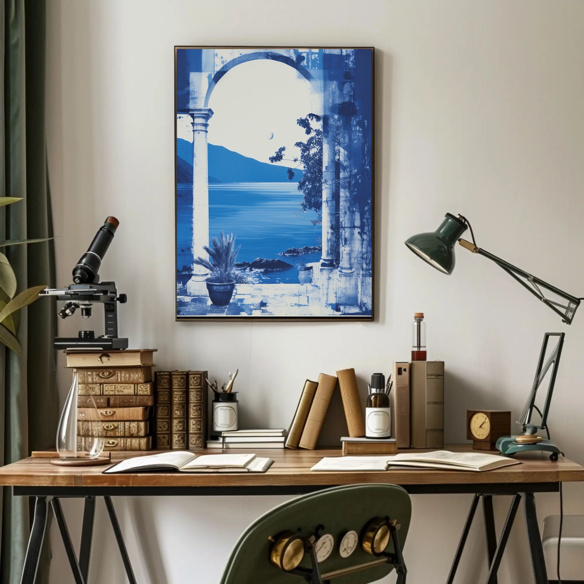 Vintage Coastal Elegance Travel Poster