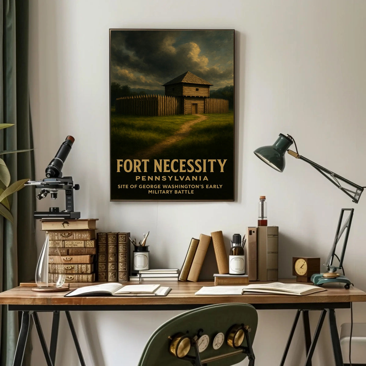 George Washington At Fort Necessity Poster