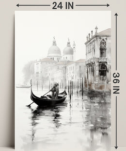 Gondola In Venice A Serene Journey Poster