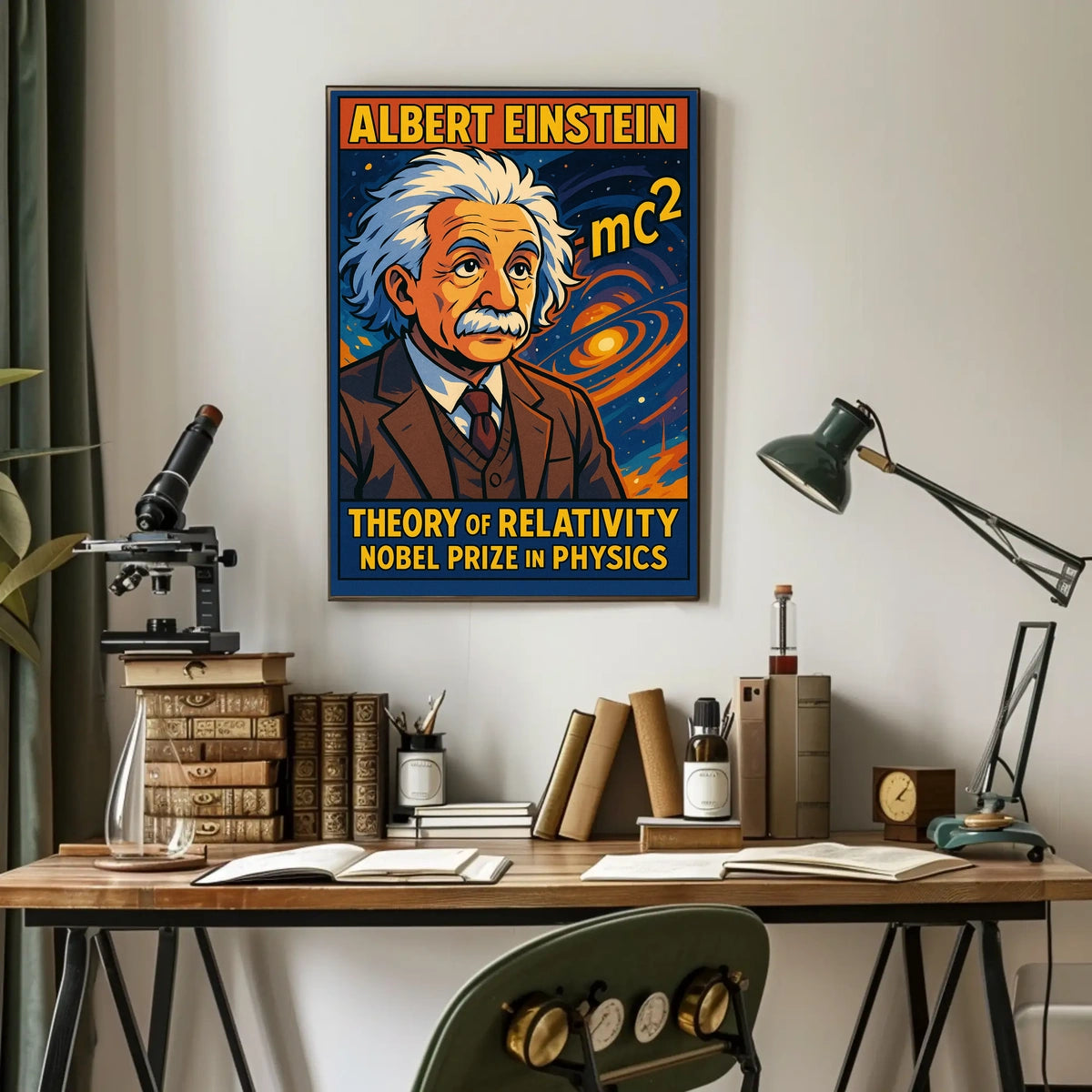 Einstein Relativity Collectors Vintage Poster