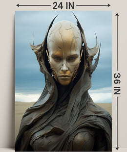 Futuristic Sentinel Poster