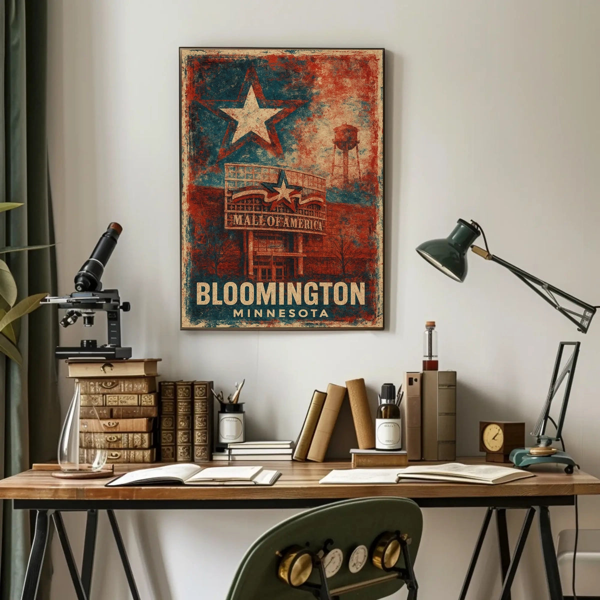 Mall America Bloomington Minnesota Iconic Wanderlust Poster
