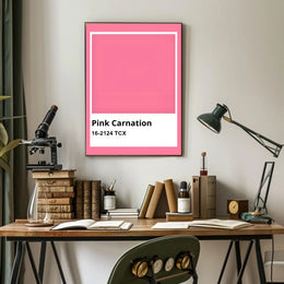 Pink Carnation Modern Color Palette Reference Poster PosterGoat