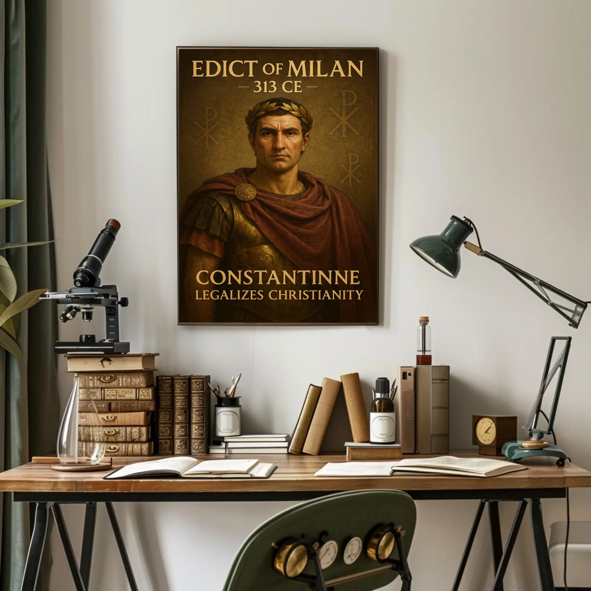 Constantine and the Edict of Milan Poster PosterGoat