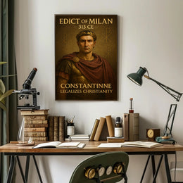 Constantine and the Edict of Milan Poster PosterGoat