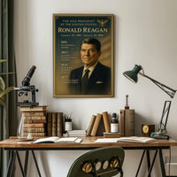 Ronald Reagan Vintage Patriotic Historical or Presidential Poster