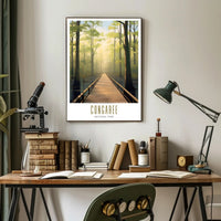 Congaree Tranquil Pathway Travel Poster Print