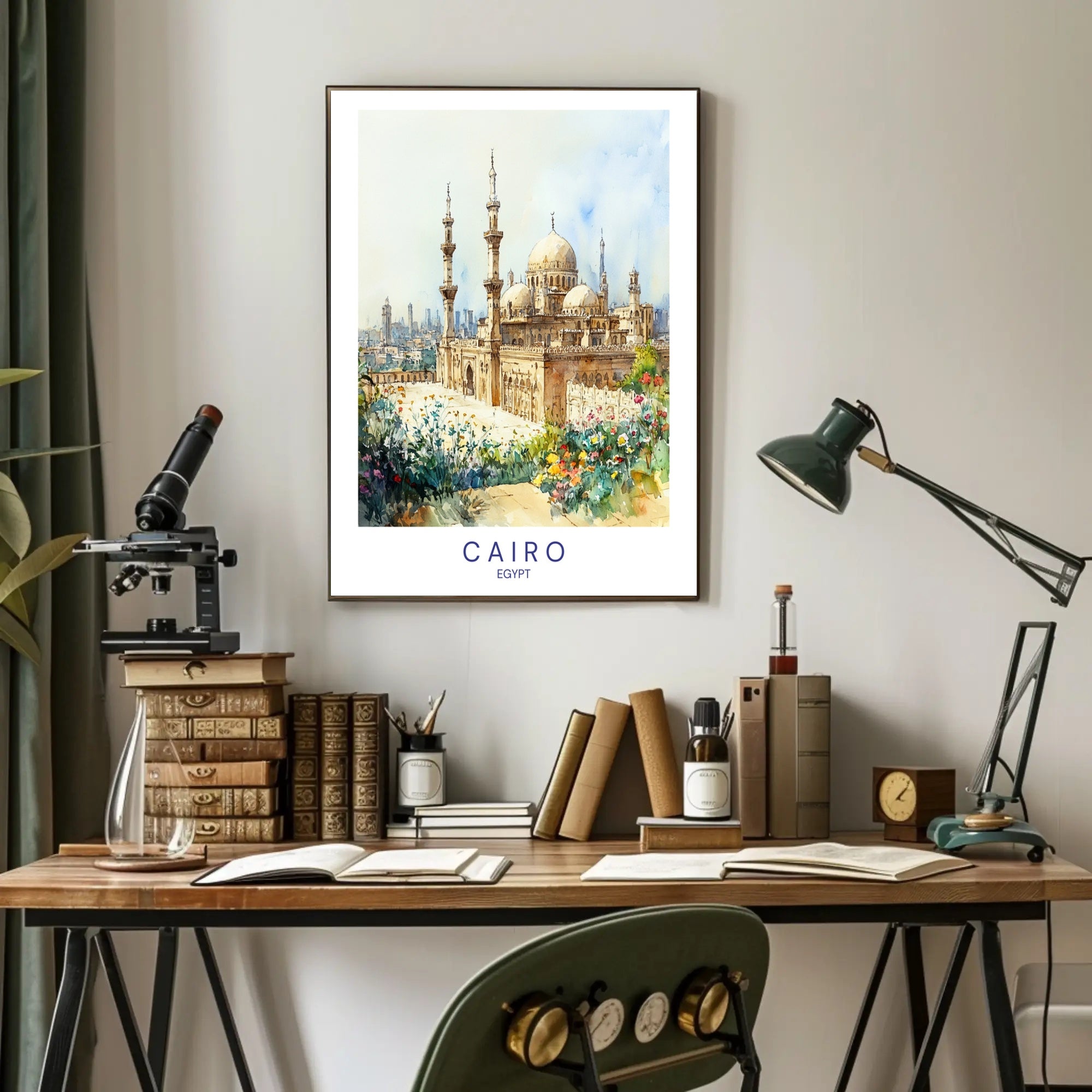 Cairo's Architectural Splendor Poster PosterGoat