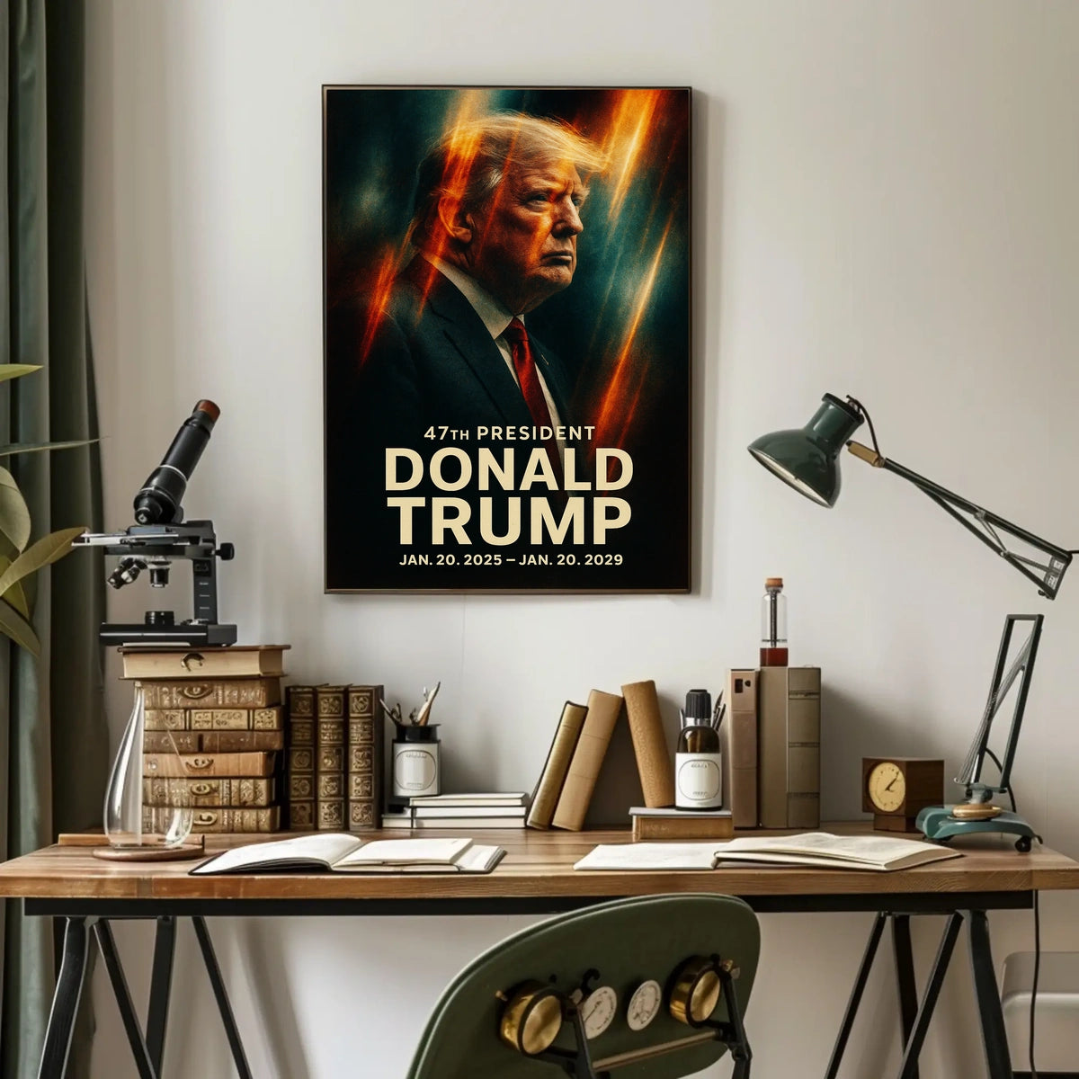 Trump Patriotism Leadership Expressionism Poster