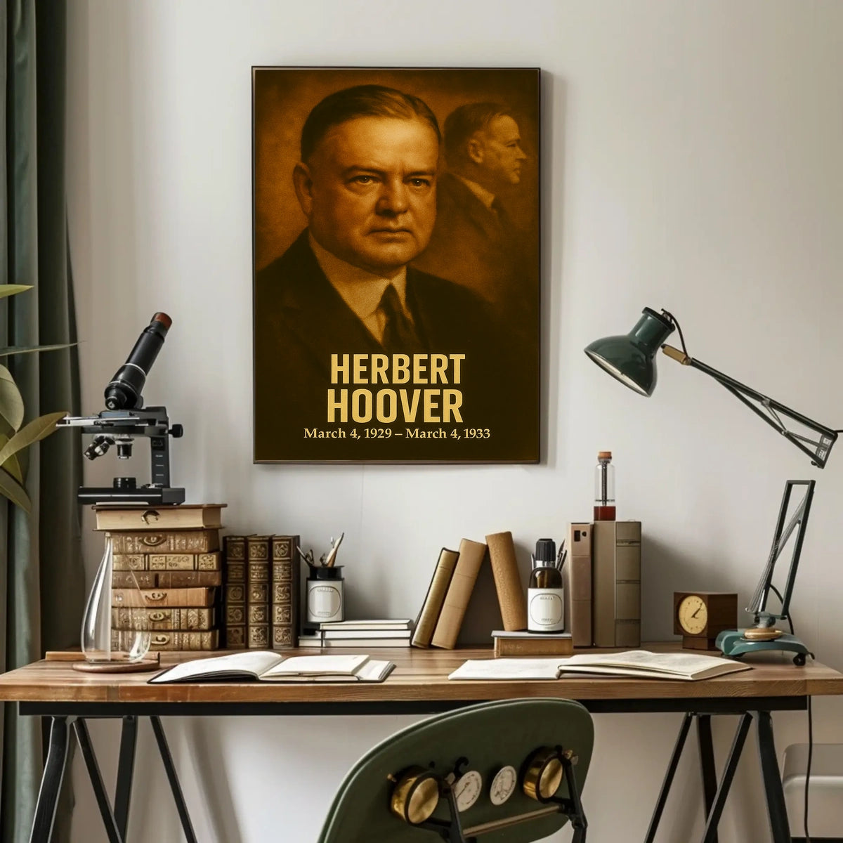 Herbert Hoover Presidential Portrait Poster