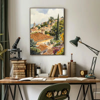 Monaco Princes Palace Old Town View Poster
