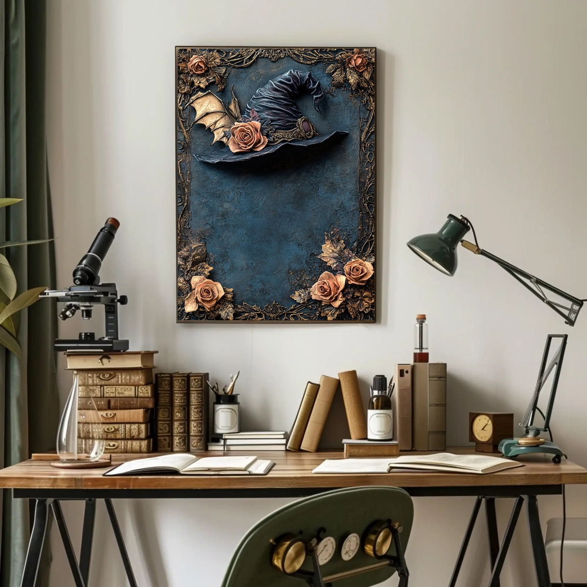Whimsical Witch's Hat Vintage Artistic Pop Culture Poster