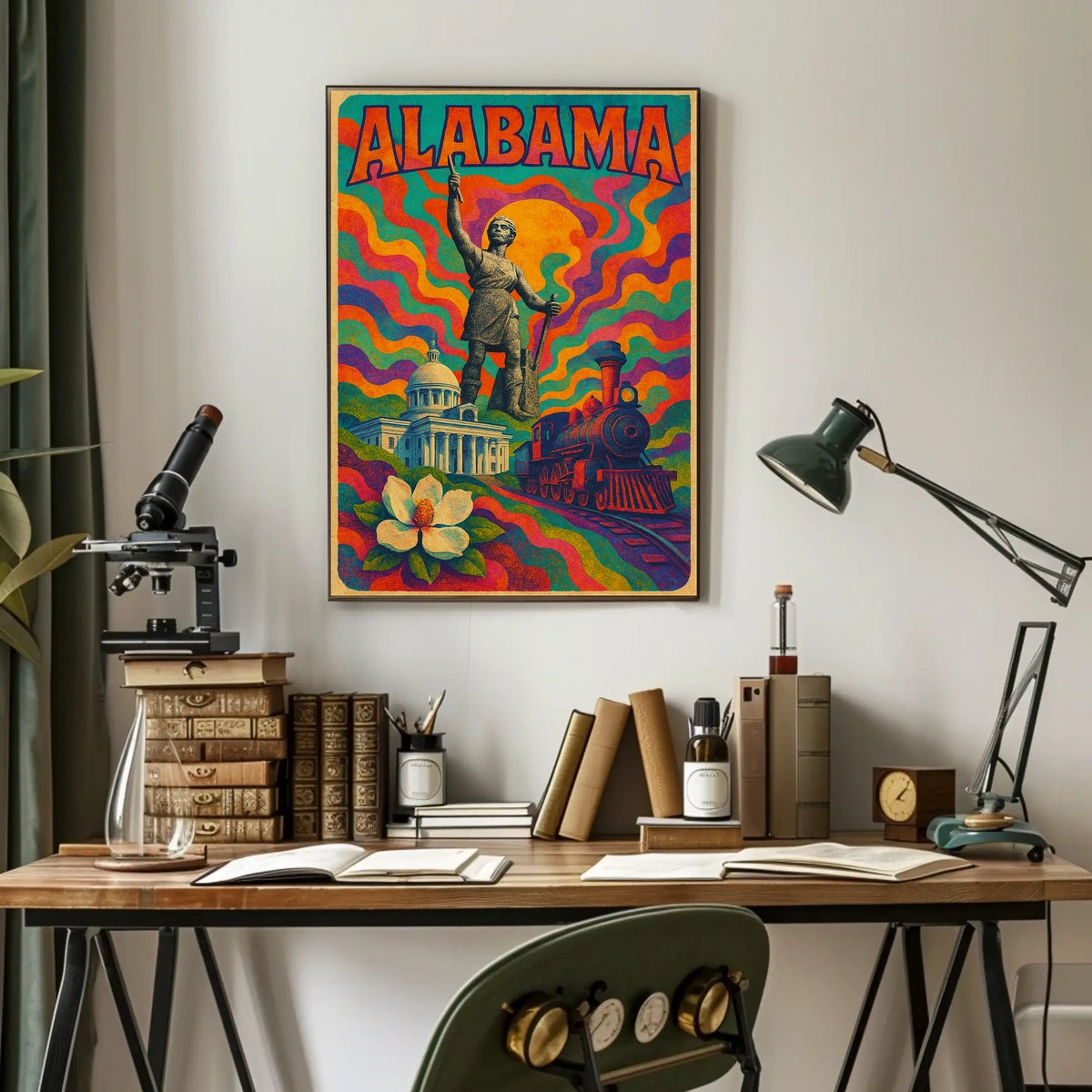 Vibrant Alabama Poster