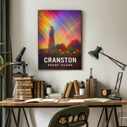 Cranston Rhode Island Scenic Minimalist Travel Poster